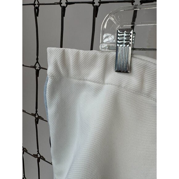 Vintage 80s TES Tennis Shorts Mens White With Blue & Black Accents - Picture 8 of 16